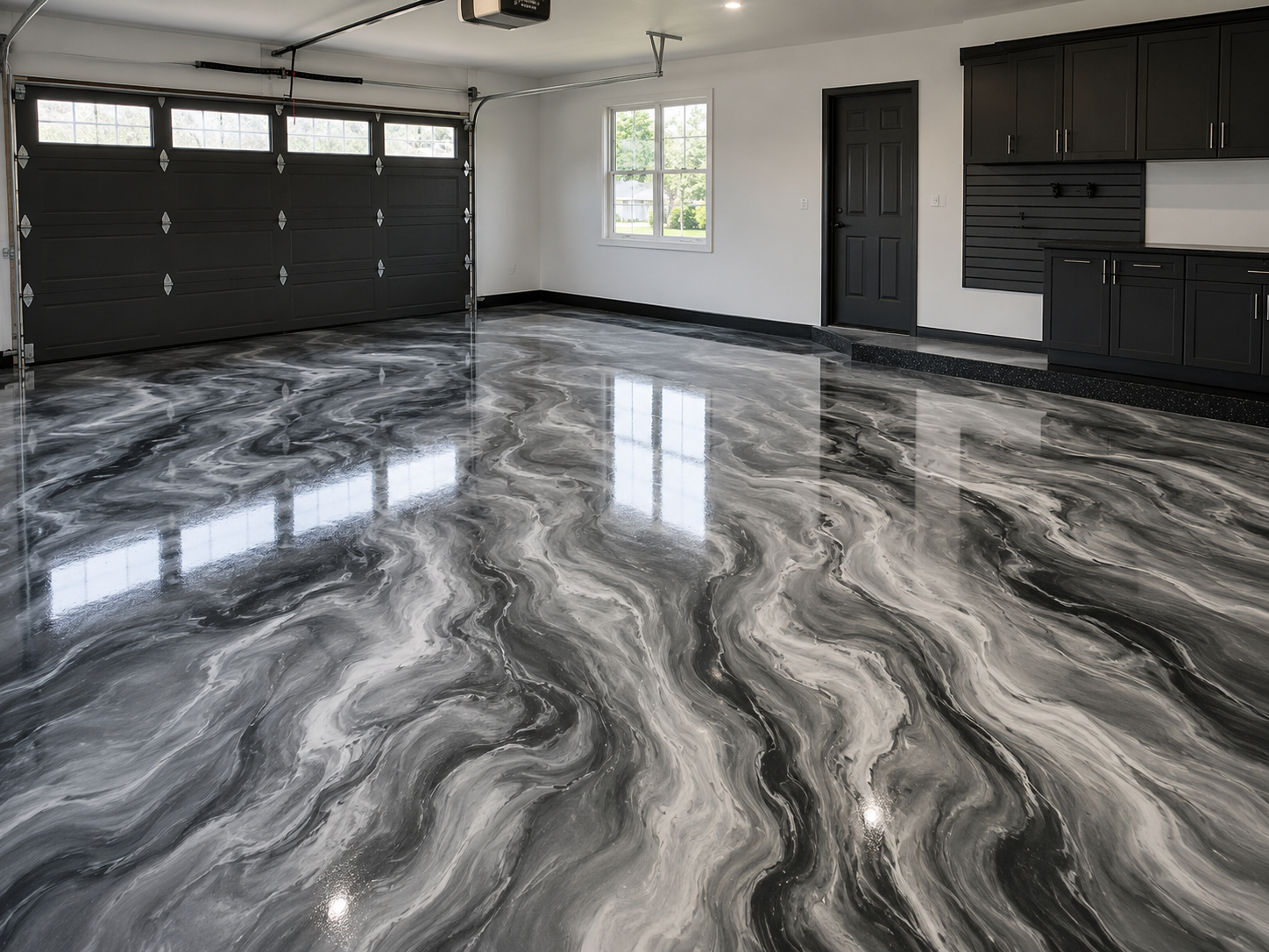 Concrete surface coating project