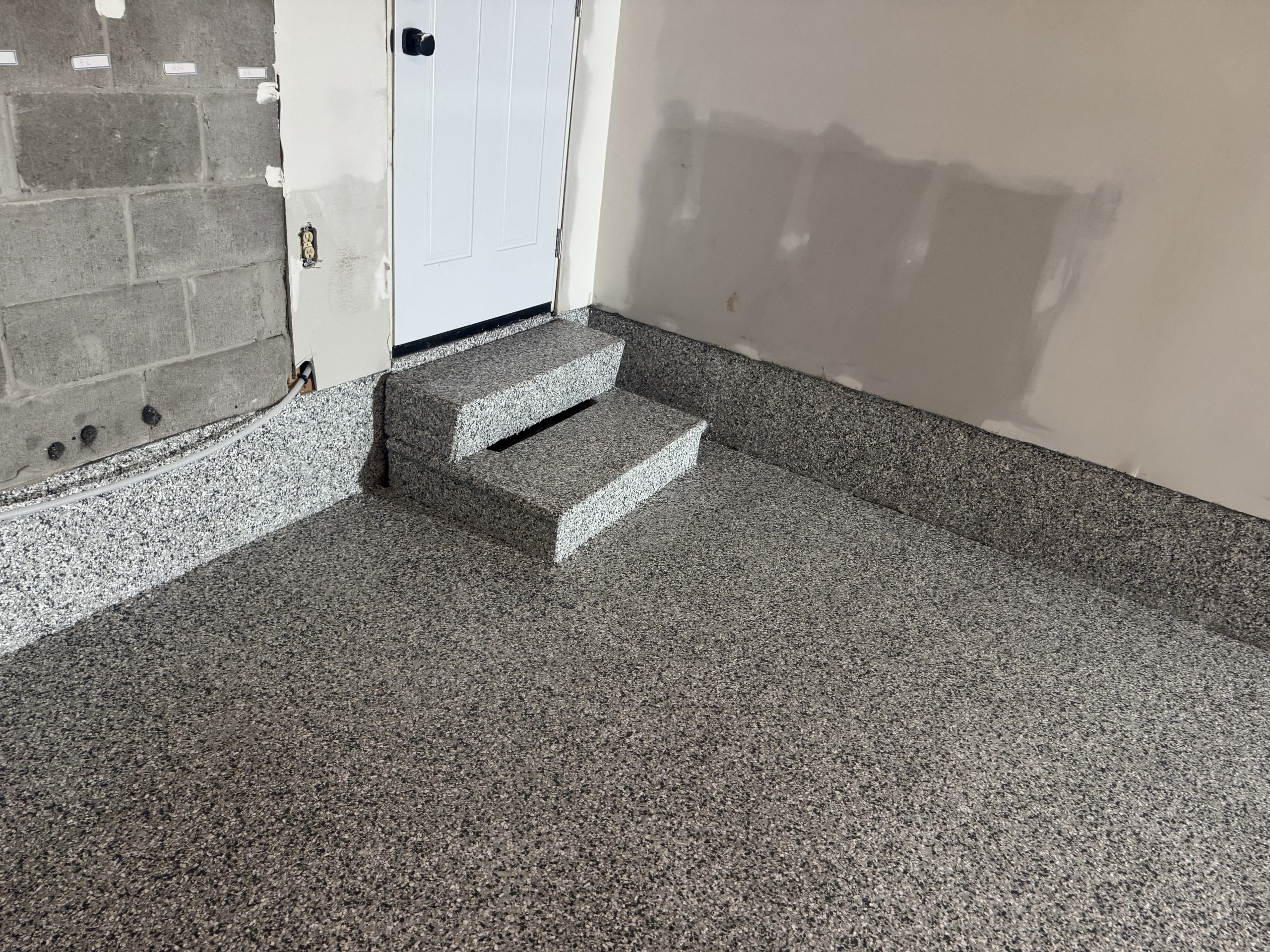 Gloss epoxy flooring finish