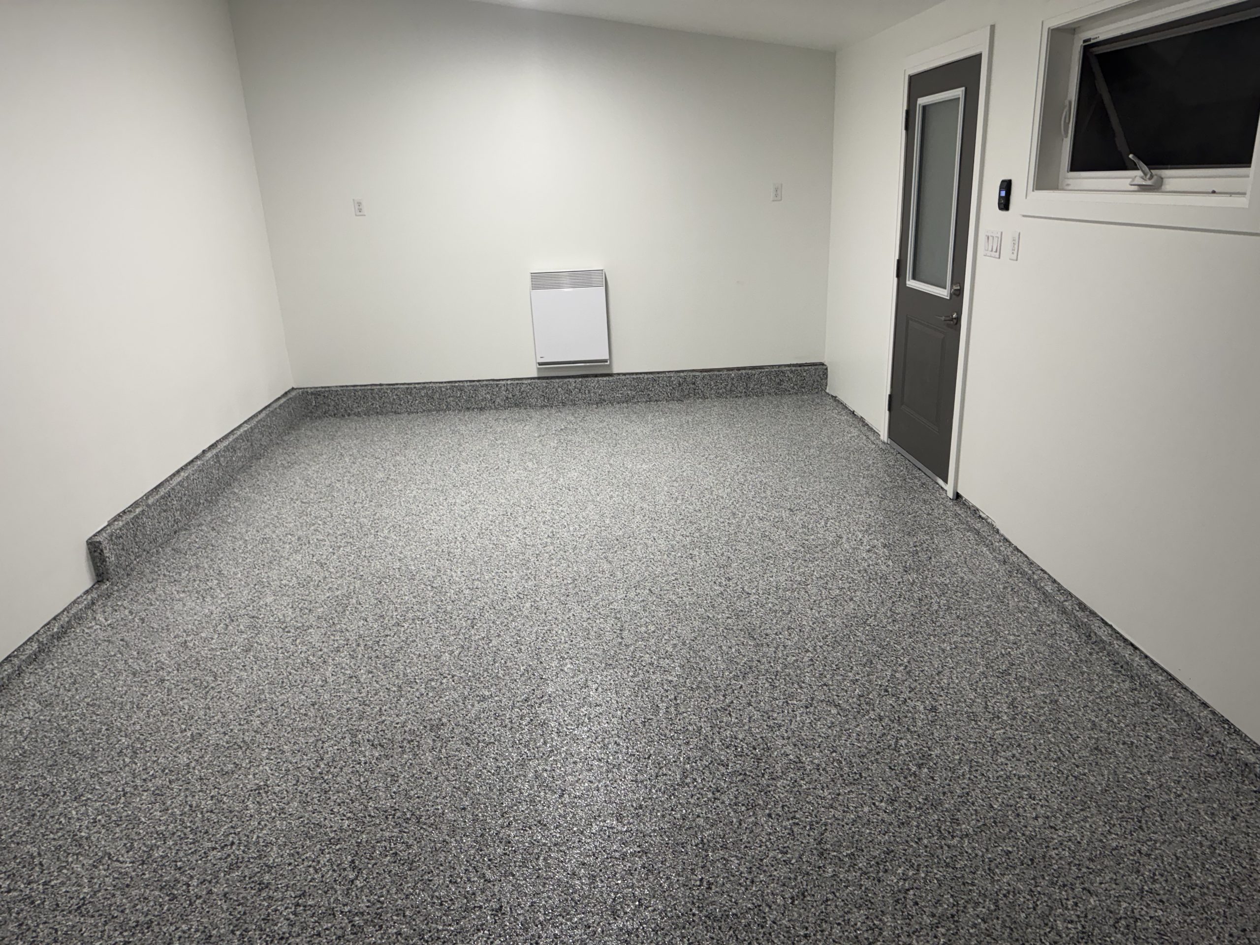 Protective concrete coating finish