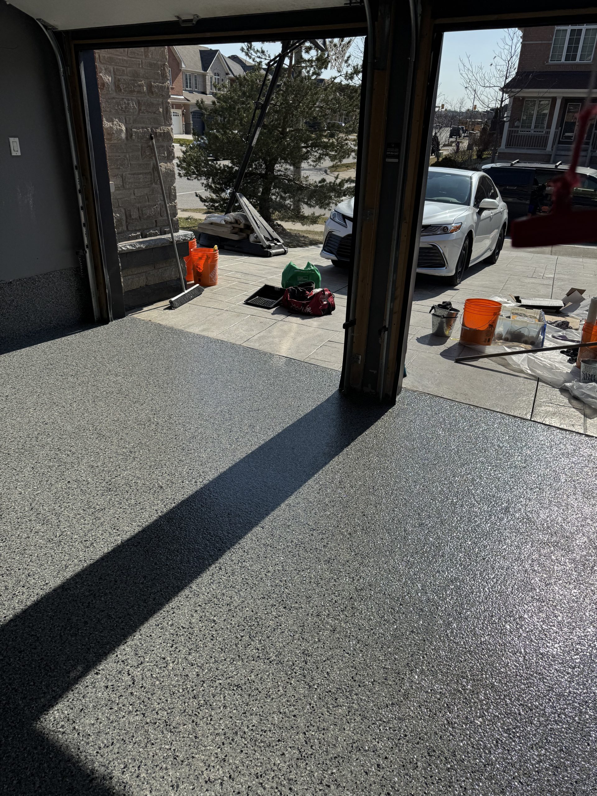 Decorative epoxy flooring