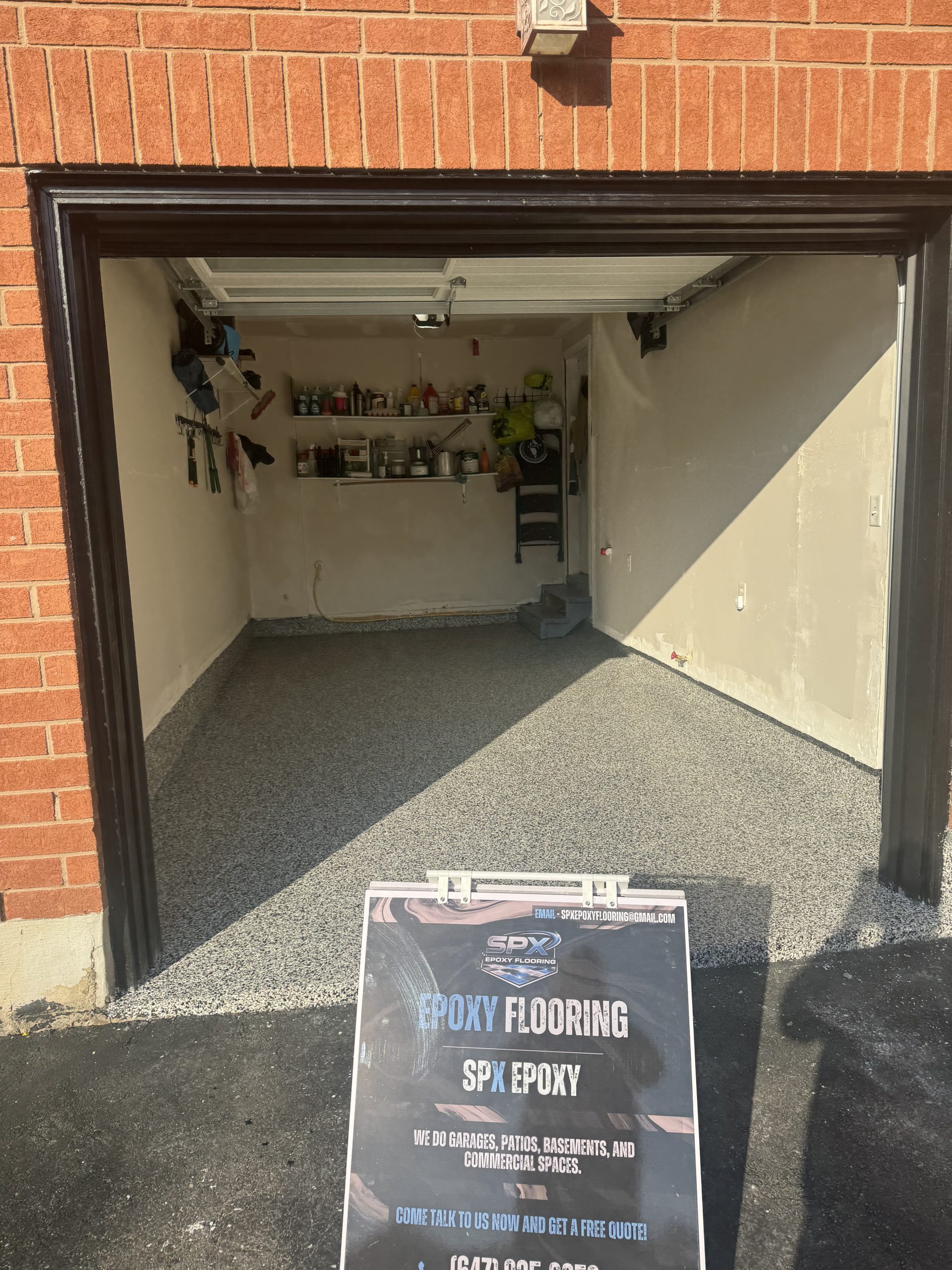 Glossy concrete floor coating