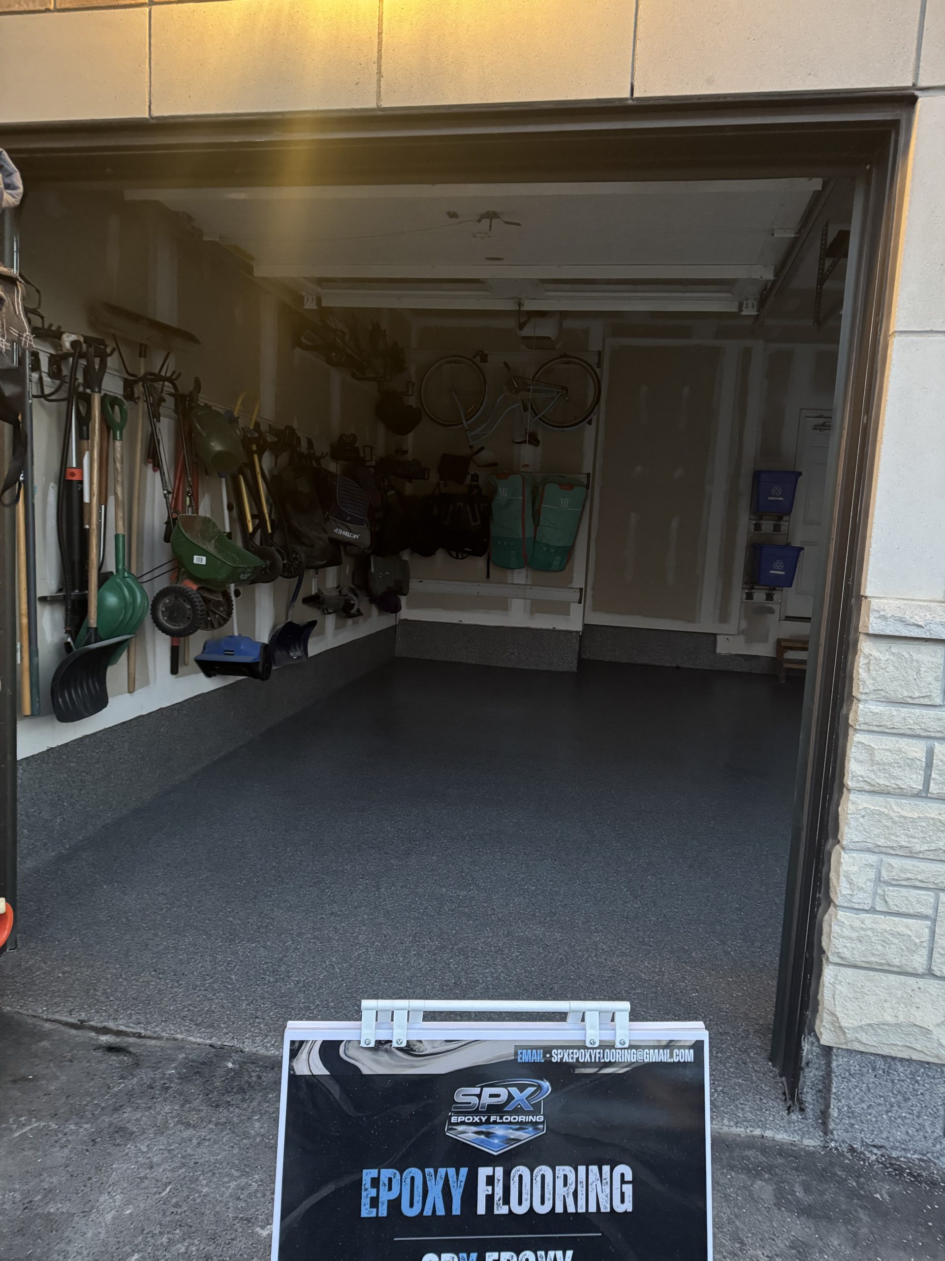 Toronto garage epoxy flooring project