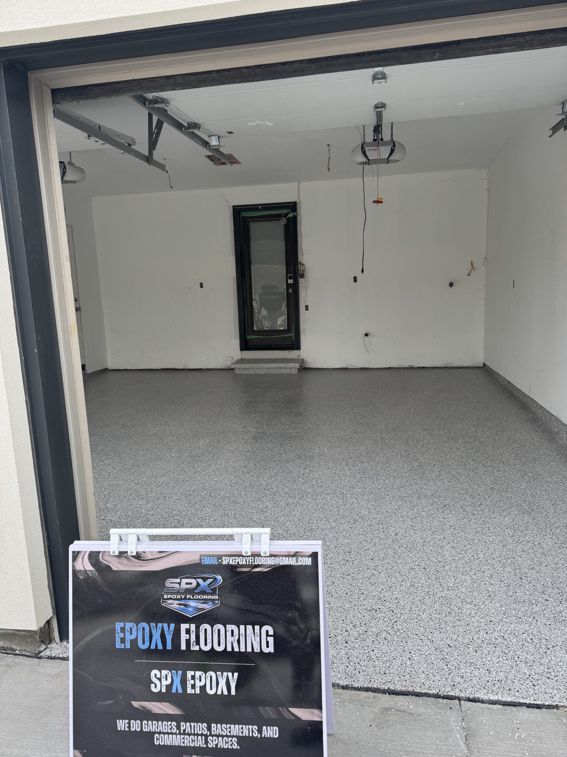Showroom epoxy flooring project