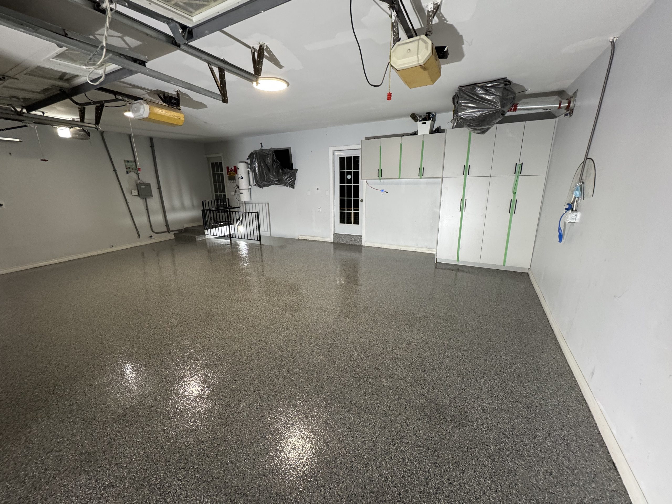 Luxury metallic epoxy flooring