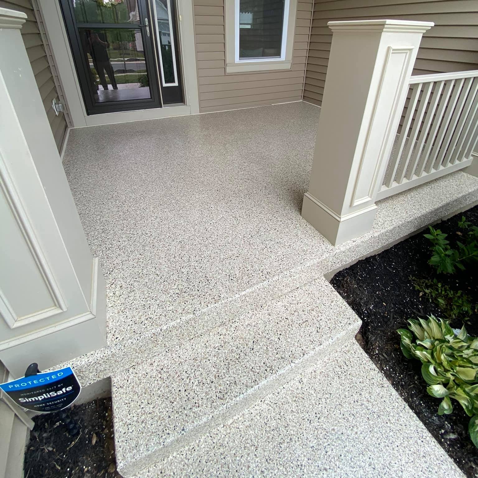 Residential concrete coating