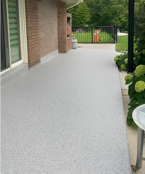 Metallic epoxy floor coating